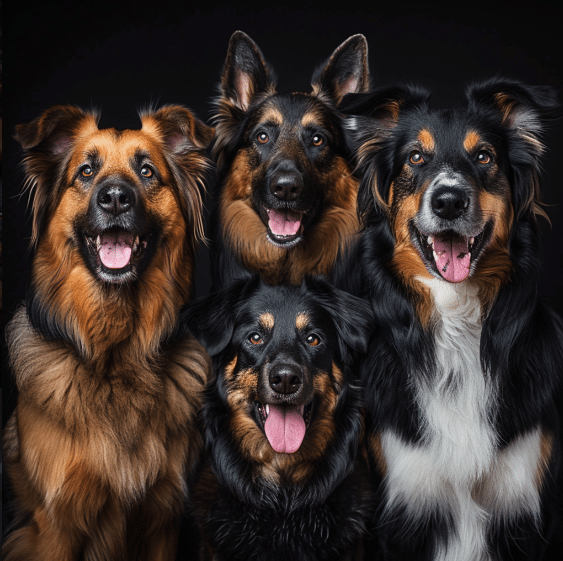 Un chiens détendus, symbolisant les bienfaits de l’huile de chanvre Thilife pour animaux.